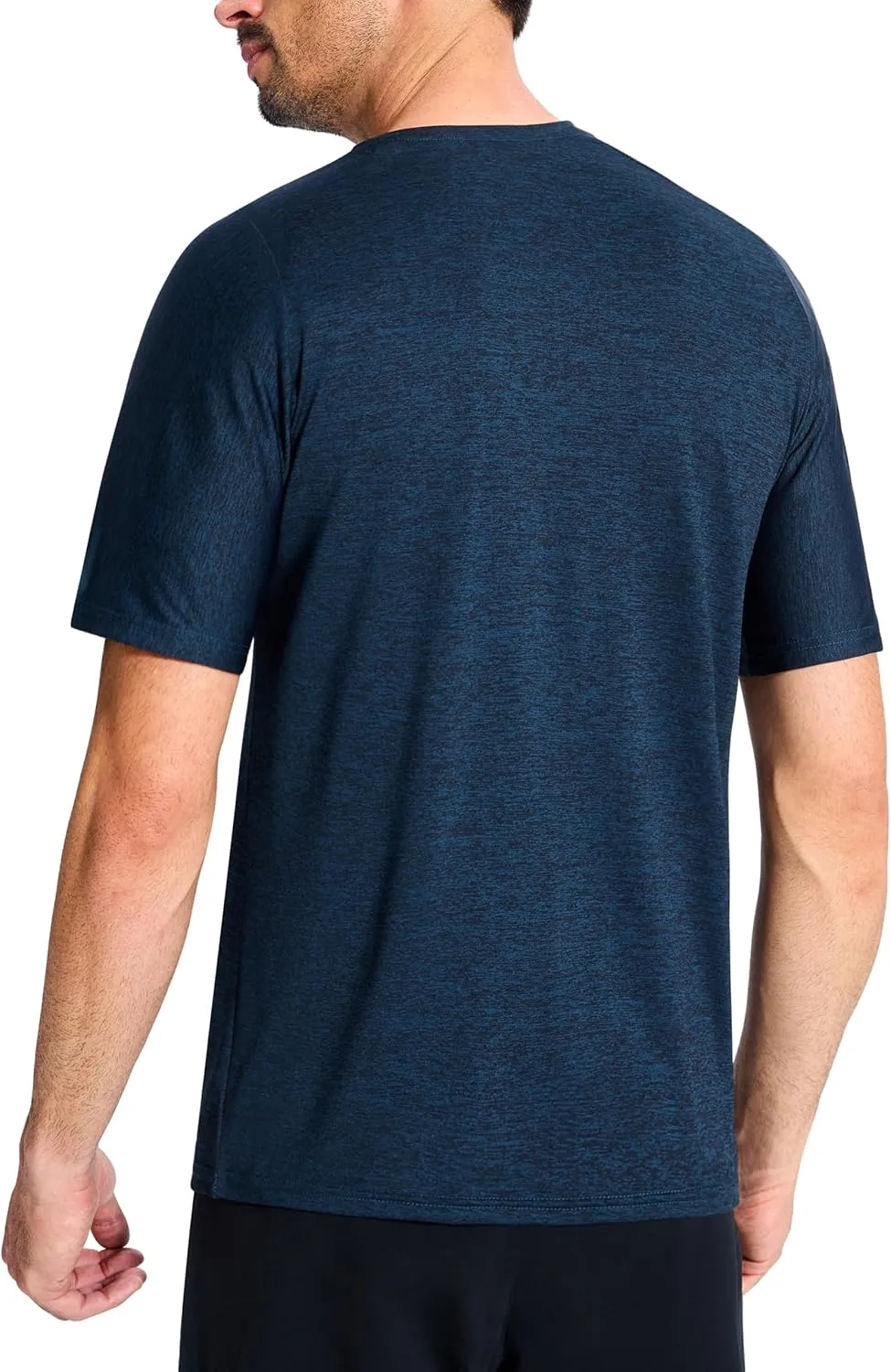 3 Pack Men's Moisture Wicking Dry Fit Tshirts Gym Athletic Performance Short Sleeve Crew Tee Shirts