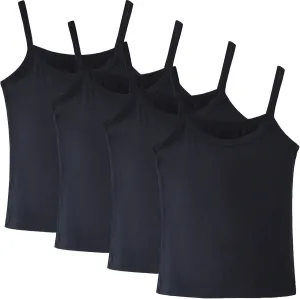 Anktry 2-8 Years Little Girls Soft Camisole Undershirts 4 Pack Kids Comfort Breathable Tank Tops
