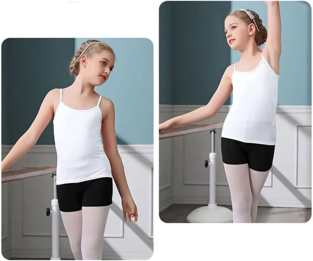 Anktry 2-8 Years Little Girls Soft Camisole Undershirts 4 Pack Kids Comfort Breathable Tank Tops
