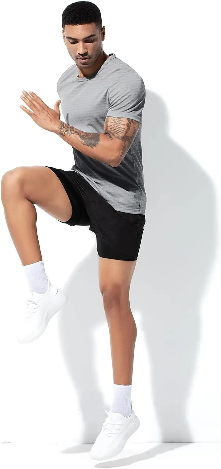 Arjen Kroos Mens Workout Shirts Dry Fit Gym Short Sleeve T-Shirt Moisture Wicking Active Athletic Performance Running Shirts