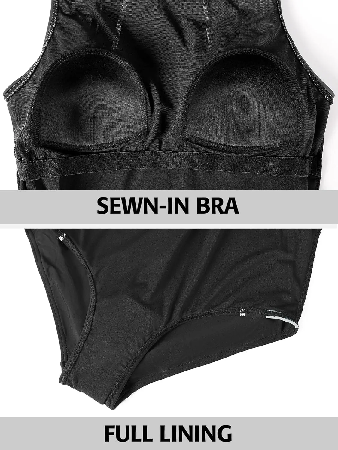 ATTRACO Womens One Piece Swimsuit Athletic Bathing Suits Training Sport Swimwear for Women