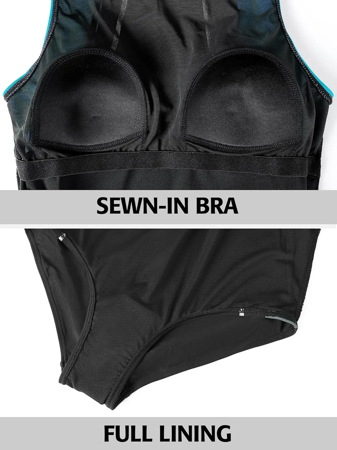 ATTRACO Womens One Piece Swimsuit Athletic Bathing Suits Training Sport Swimwear for Women