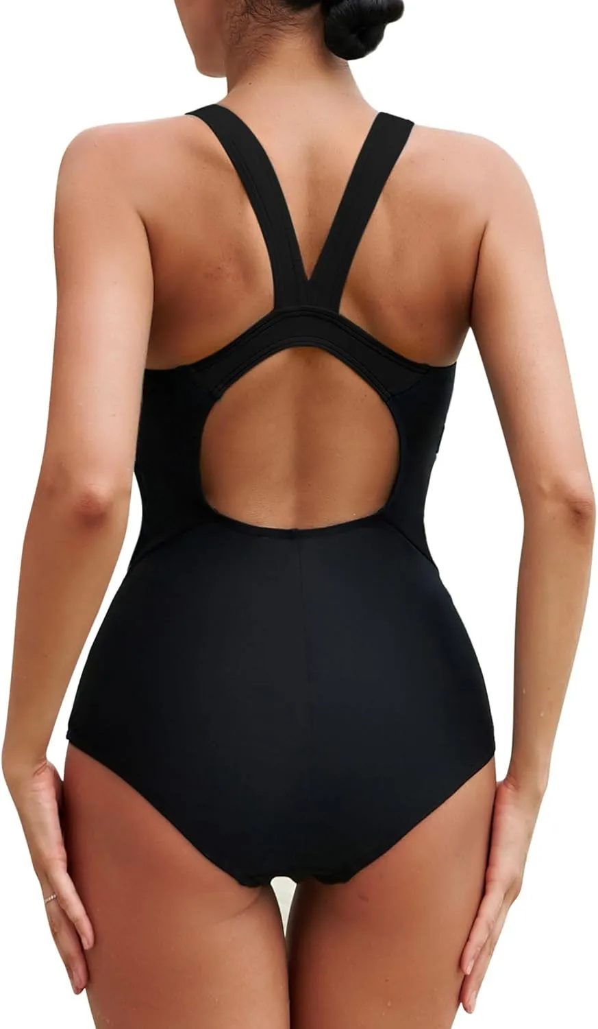 ATTRACO Womens One Piece Swimsuit Athletic Bathing Suits Training Sport Swimwear for Women