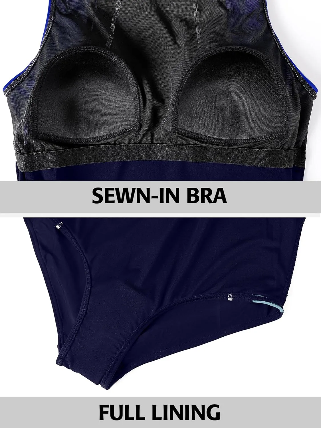 ATTRACO Womens One Piece Swimsuit Athletic Bathing Suits Training Sport Swimwear for Women
