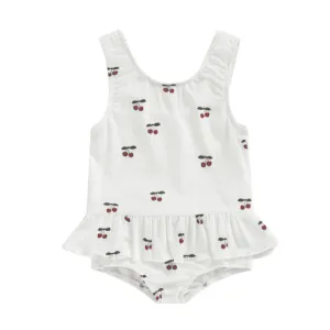 Baby Swimsuit with Cherries