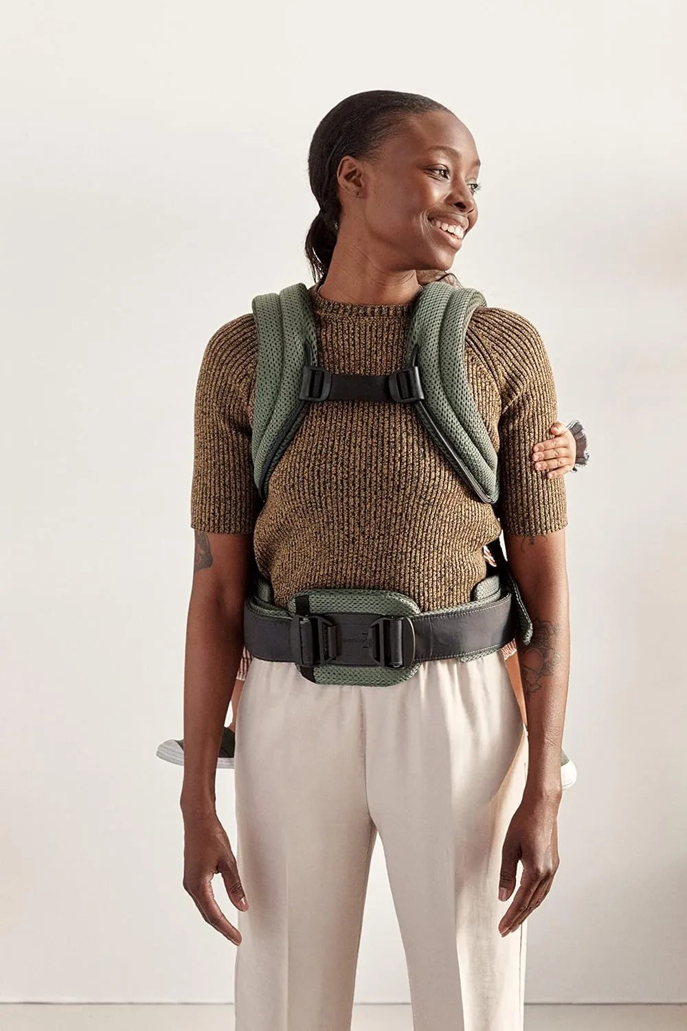 BabyBjrn Baby Carrier Harmony, Dark Green, 3D Mesh | 3-in-1 Ergonomic Baby Carrier; Newborn, Facing-in, Outward-Facing, and Back Carrying Positions Supported (7-40 lbs), Newborn to Toddler