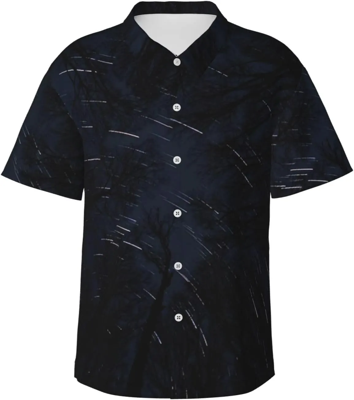 Bass-Clef-Headstock-Bass-Guitar-Gift Mens Hawaiian Shirts Button Down Short Sleeve Beach Shirts Summer Casual Shirts