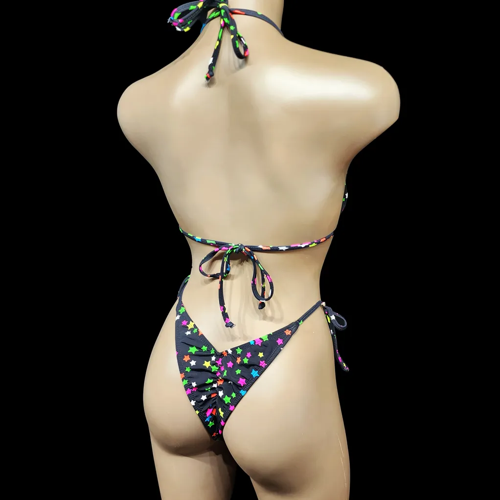 Beach Bikini No.86 Teenie Weenie Rainbow Stars