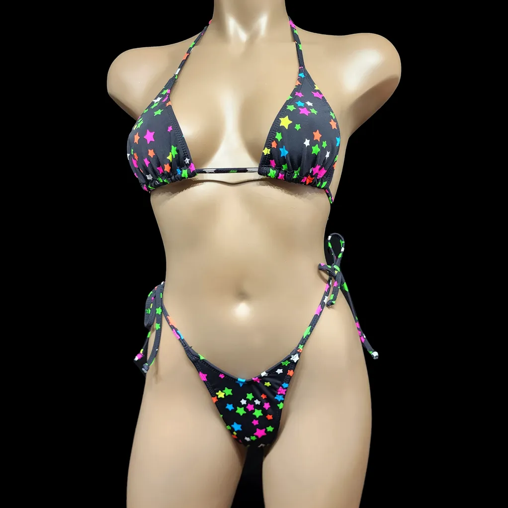Beach Bikini No.86 Teenie Weenie Rainbow Stars