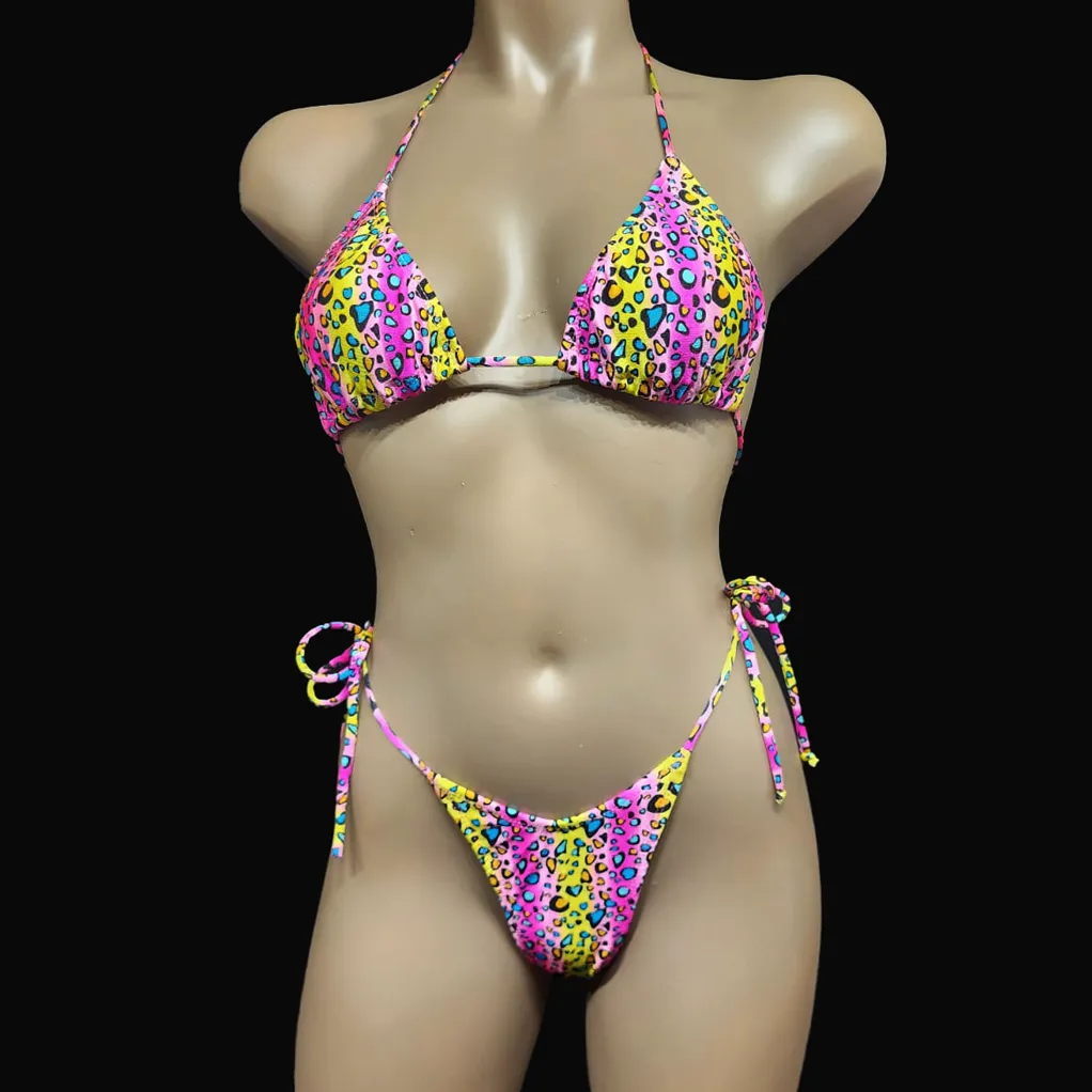 Beach Bikini No.87 Teenie Weenie Rainbow Leopard