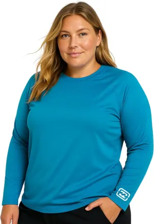 Billabong Plus Size Rash Guard for Women, UPF 50  Long & Short Sleeve Swim Shirt