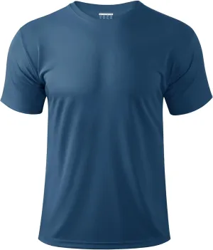 Boladeci Men's Swim Shirt Short Sleeve UPF 50  Sun Protection SPF UV Moisture Wicking Lightweight Quick Dry Rash Guard