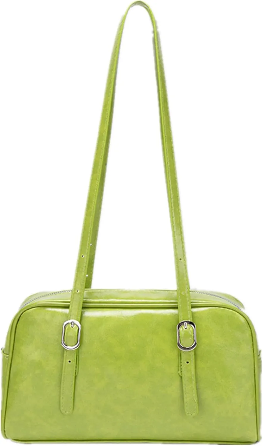 Bowling Bag Hobo Boston Tote Shoulder Bag for Women PU Leather Top Handle Bag for Work Travel