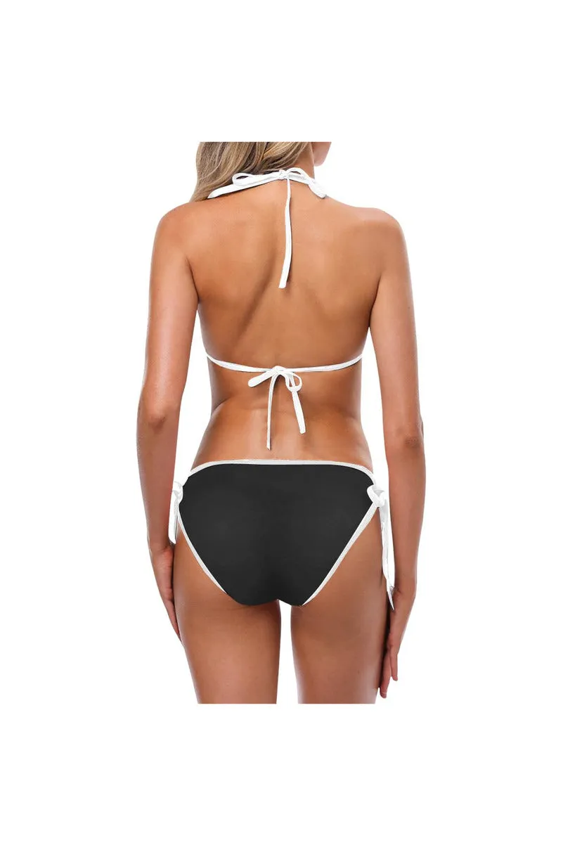 bw stripes 2 Custom Bikini Swimsuit (Model S01)