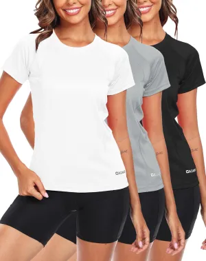 CADMUS Women's Workout Volleyball Shirts Mesh Dry Fit Running T Shirts