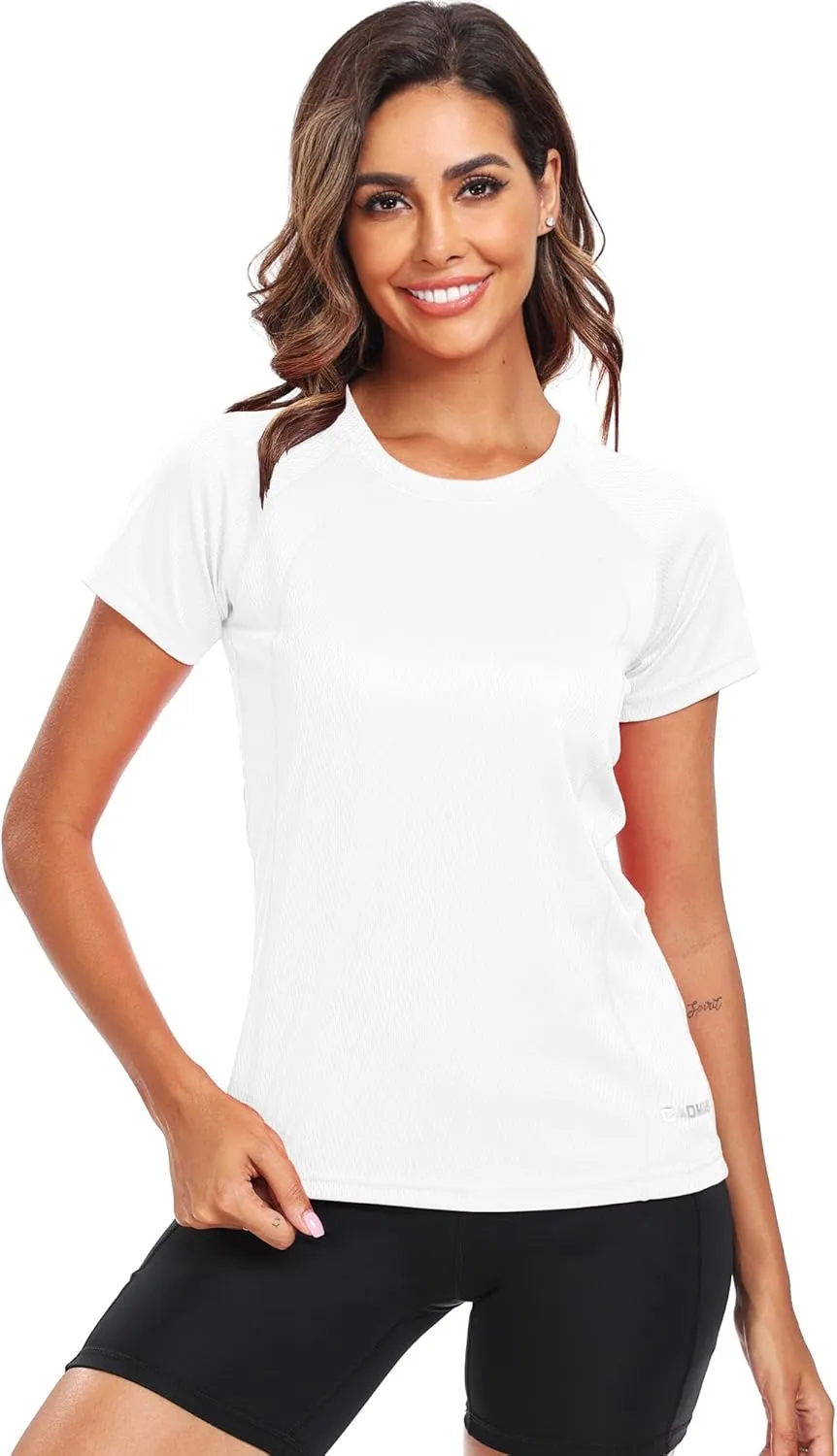 CADMUS Women's Workout Volleyball Shirts Mesh Dry Fit Running T Shirts