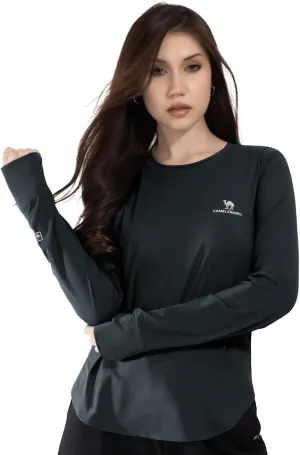 CAMEL CROWN Rash Guard for Women UPF 50  UV Sun Protection Swim Tops Women Lightweight Quick Dry Long Sleeve Top Hoodie