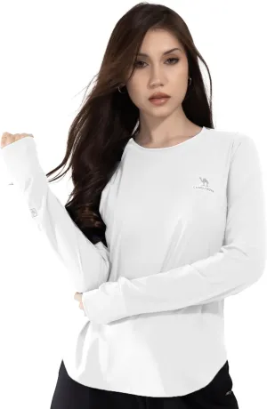 CAMEL CROWN Rash Guard for Women UPF 50  UV Sun Protection Swim Tops Women Lightweight Quick Dry Long Sleeve Top Hoodie