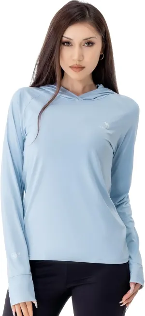 CAMEL CROWN Rash Guard for Women UPF 50  UV Sun Protection Swim Tops Women Lightweight Quick Dry Long Sleeve Top Hoodie