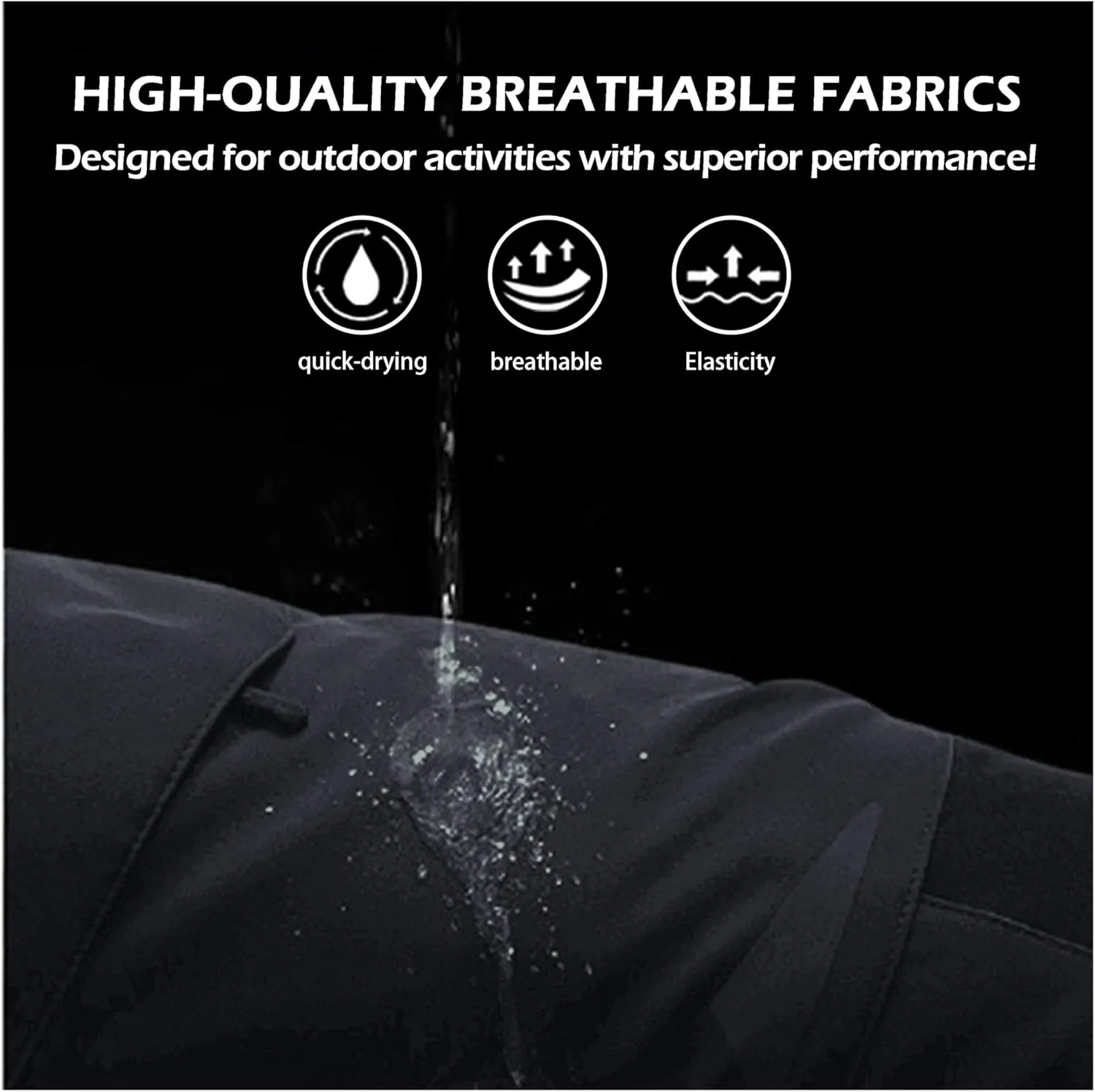 Cargo Shorts for Man Waterproof Stretch Multi Pockets Quick-Dry Outdoor Camping Running Athletic Men's Shorts