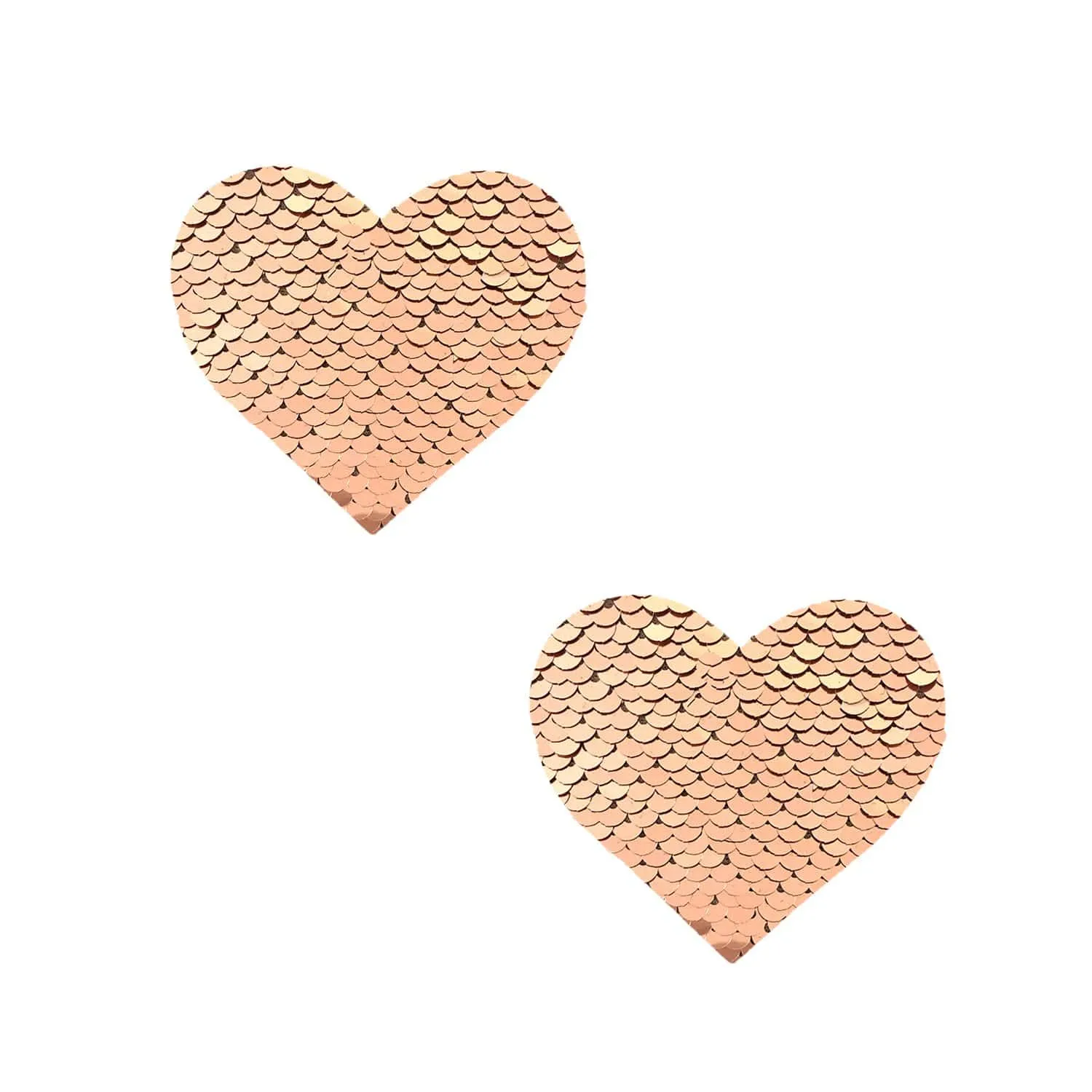 Champagne Showers Flip Sequin I Heart U Small Body Stickers 6PK