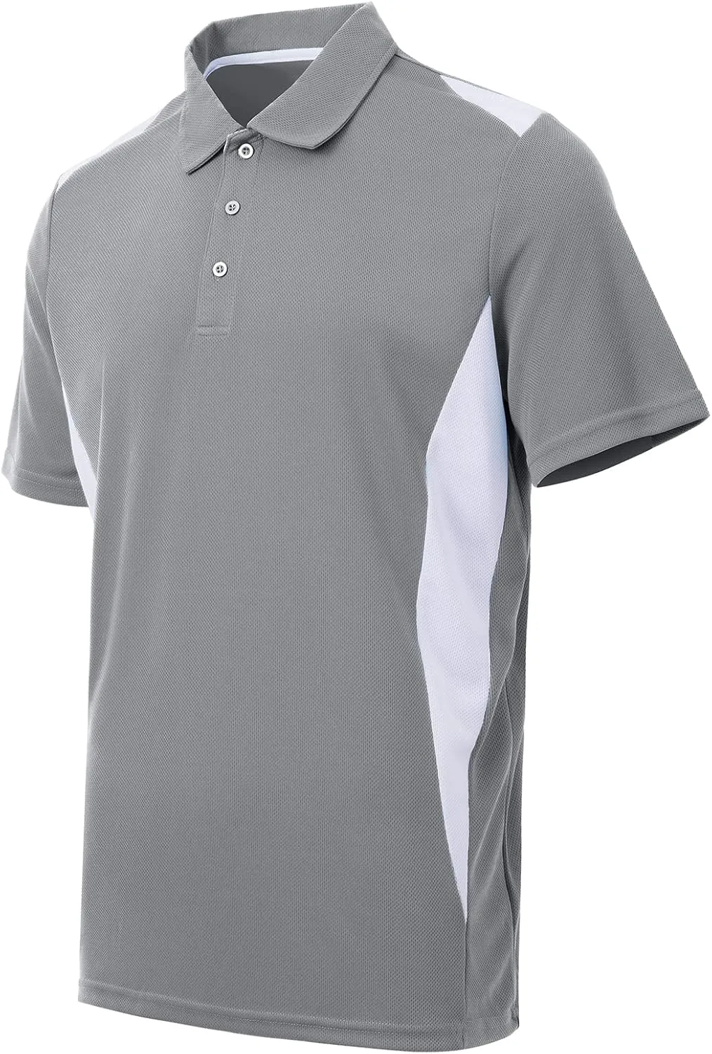 Corna Men's Big and Tall Golf Polo Shirts Moisture Wicking Performance Dry Fit Collared Shirts for Men L-6XL