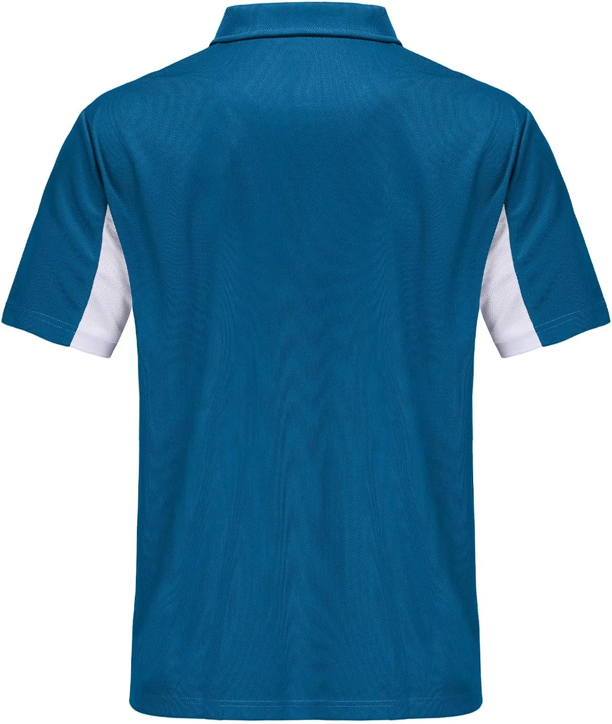 Corna Men's Short Sleeve Polo Shirts L-5XL, UPF 50  Moisture Wicking Casual Performance Dry Fit Golf Shirts