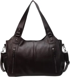 Crossbody Tote Bag for Women Large Size Retro Single-Shoulder Bag, handbag Bucket Purse for Gift,Travel,Work