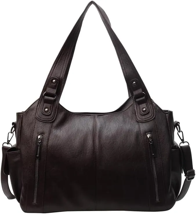 Crossbody Tote Bag for Women Large Size Retro Single-Shoulder Bag, handbag Bucket Purse for Gift,Travel,Work