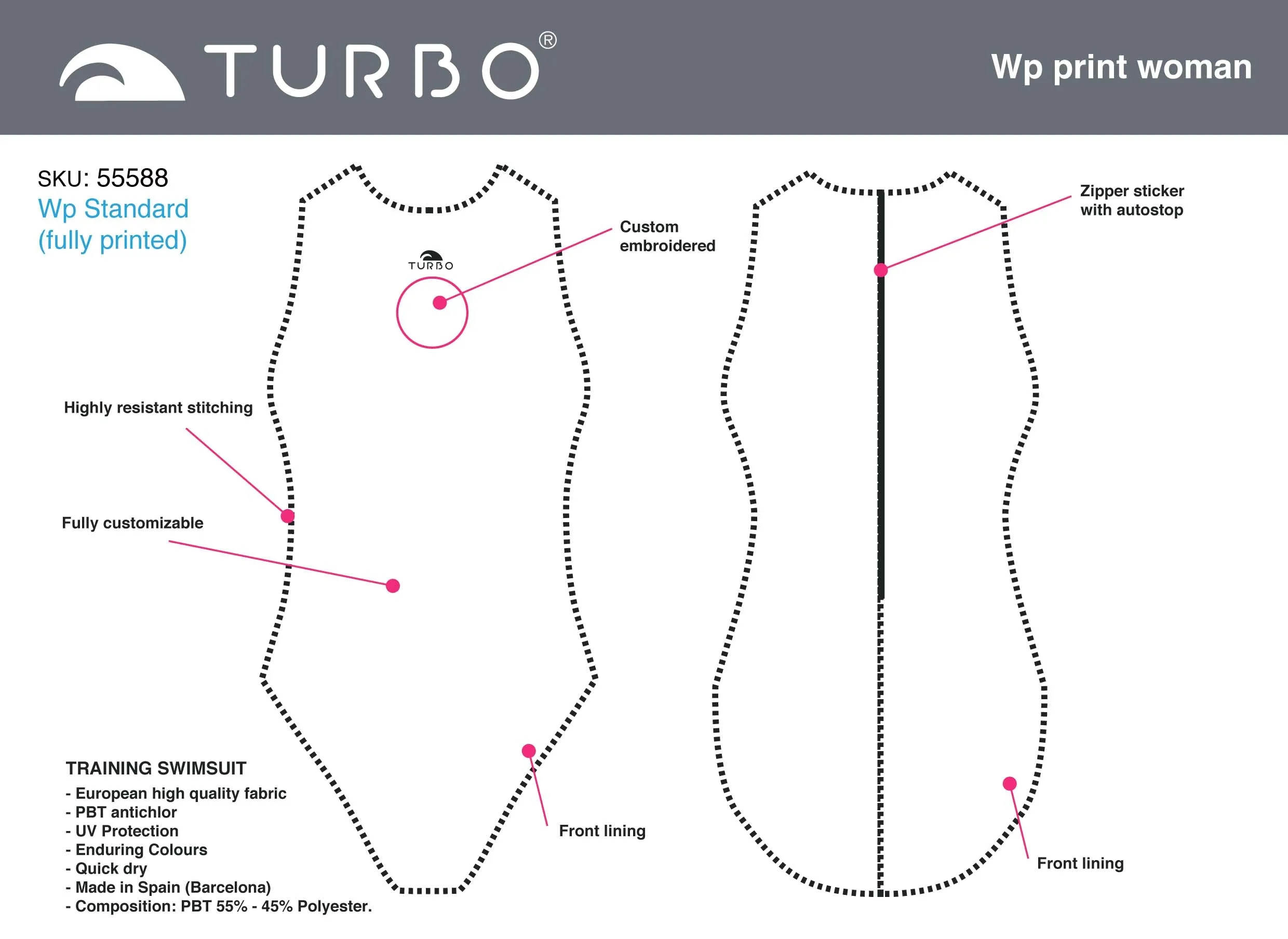 Custom Designed - WP Girls/Women Suit with Name (Pre-Order)