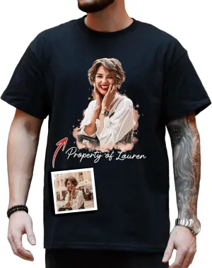 Custom Photo Shirts for Men Women, Shirts with Faces on Them Custom, Personalized Shirts for Boyfriend Girlfriend