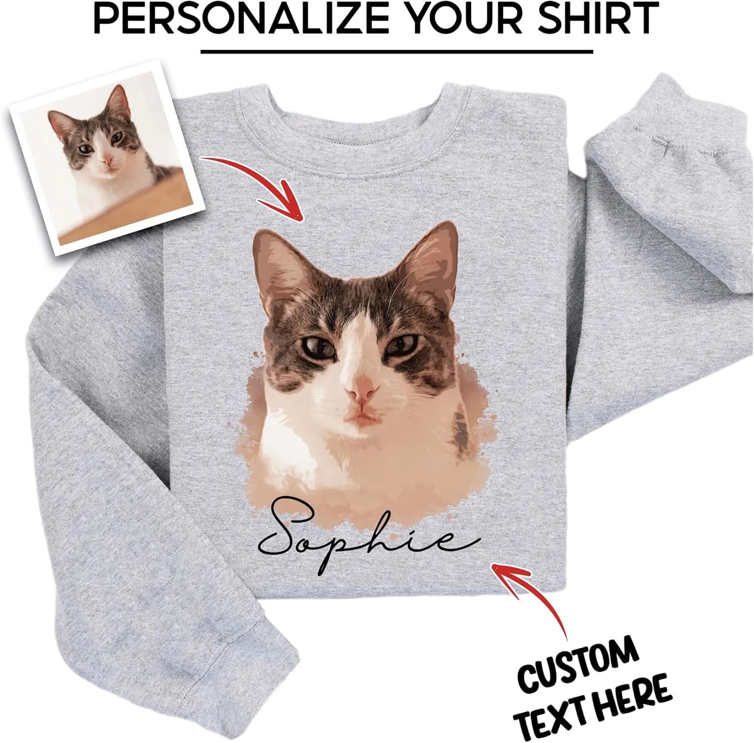 Custom Photo Shirts for Men Women, Shirts with Faces on Them Custom, Personalized Shirts for Boyfriend Girlfriend
