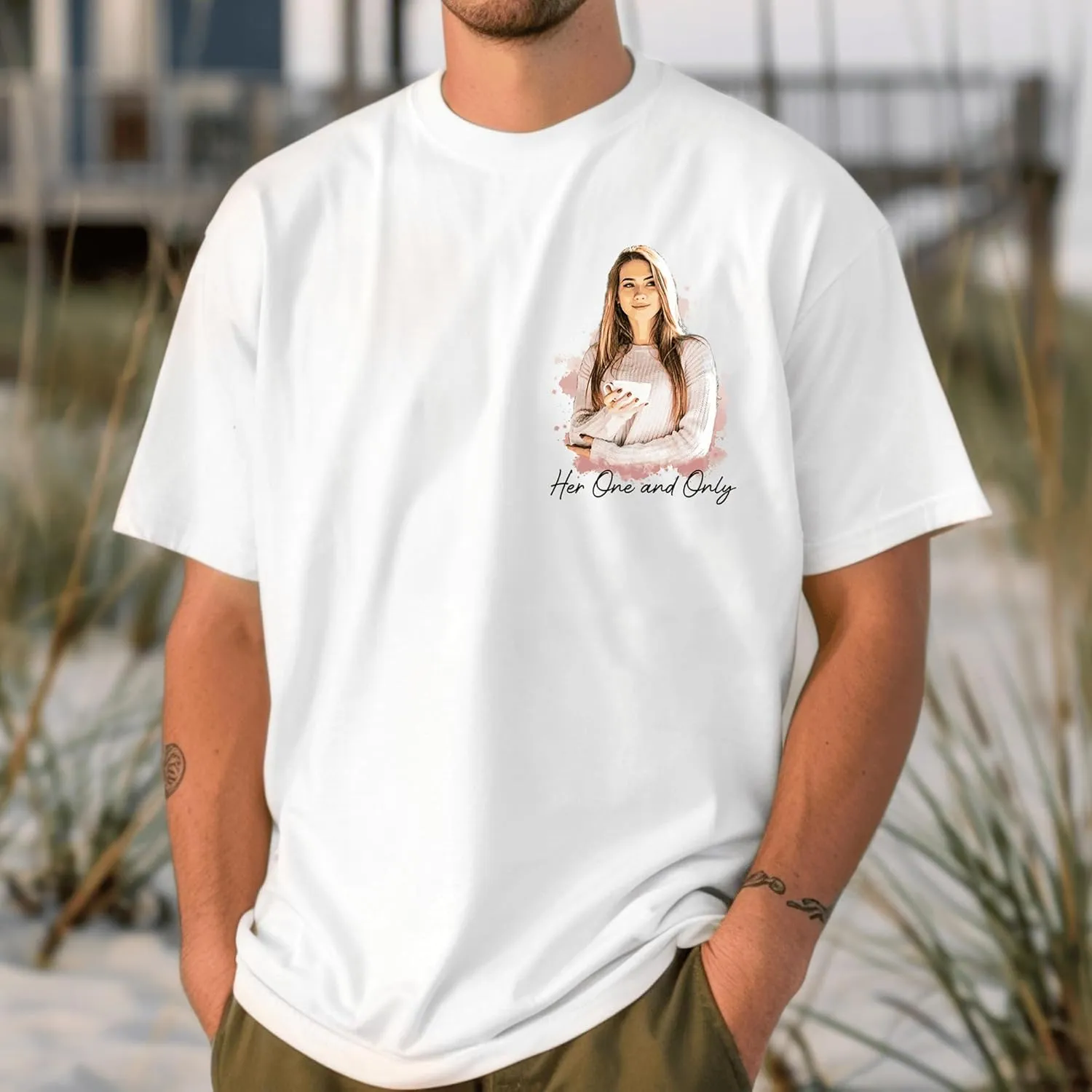 Custom Photo Shirts for Men Women, Shirts with Faces on Them Custom, Personalized Shirts for Boyfriend Girlfriend