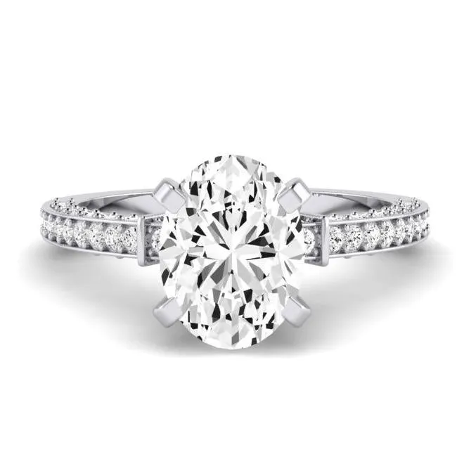 Daphne - Oval Moissanite Engagement Ring