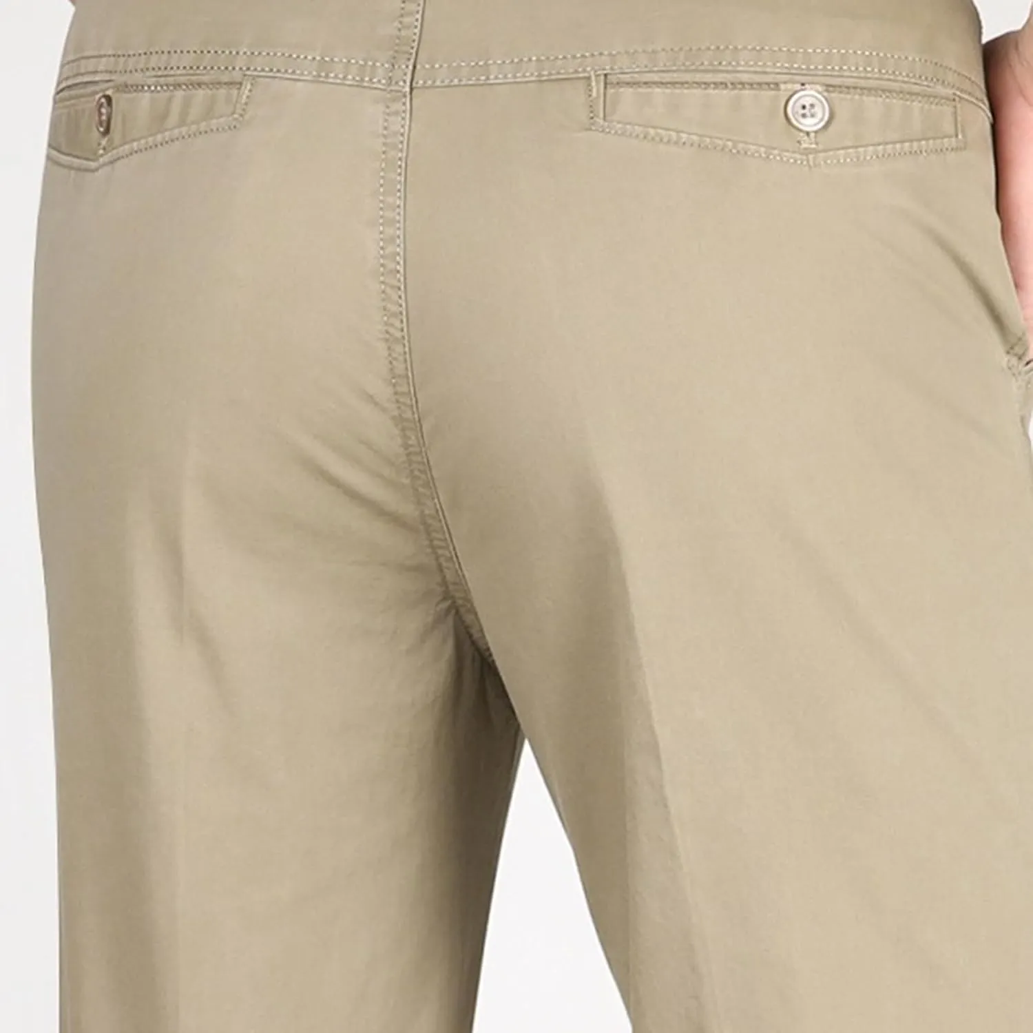DGHM-JLMY Men's Slim-Fit Casual Stretch Chino Pants Cotton Straight Business Leisure Pants Flat Front Flex Waist Pant