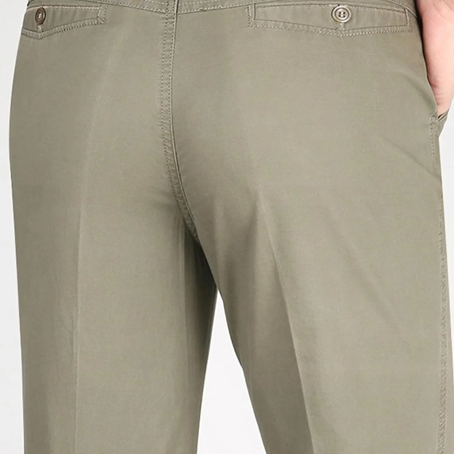 DGHM-JLMY Men's Slim-Fit Casual Stretch Chino Pants Cotton Straight Business Leisure Pants Flat Front Flex Waist Pant