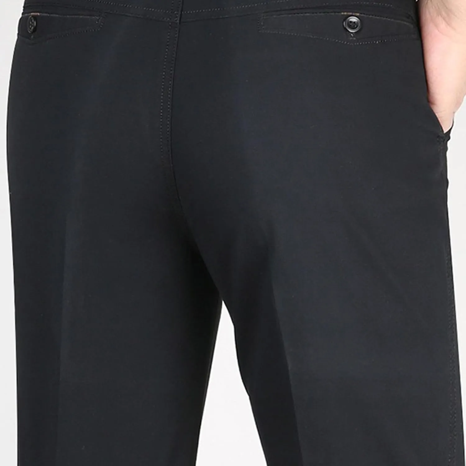 DGHM-JLMY Men's Slim-Fit Casual Stretch Chino Pants Cotton Straight Business Leisure Pants Flat Front Flex Waist Pant