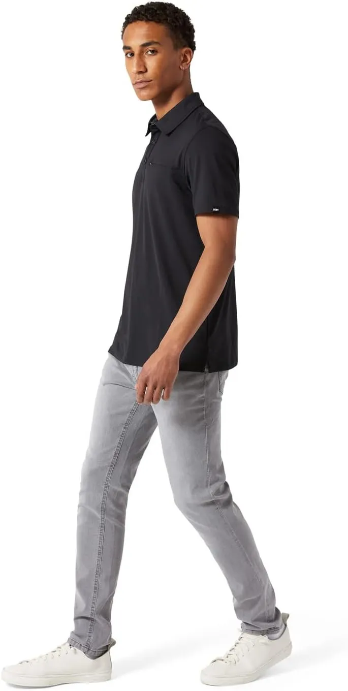 DKNY Mens Polo Shirts - Short Sleeve Quick Dri Fit Golf Polo Shirts for Mens | Performance Men's Polo Shirts with Pocket