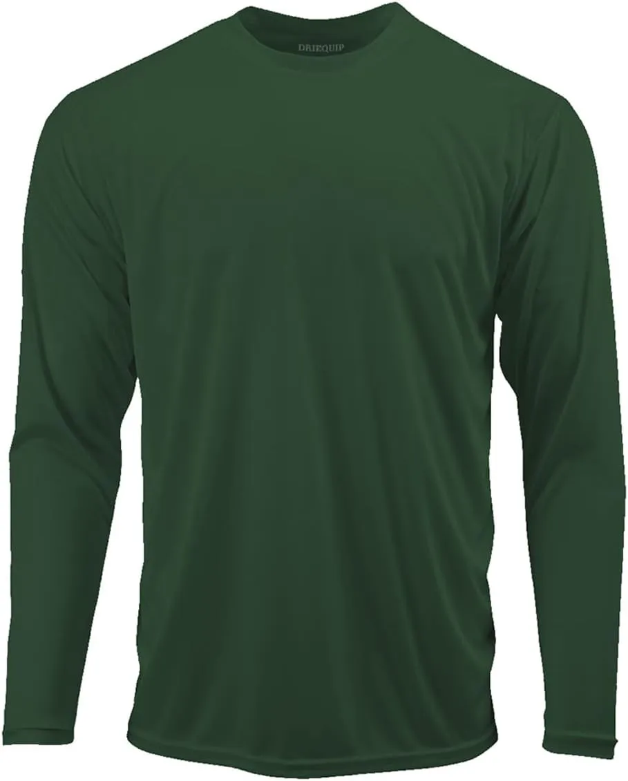 DRI-Equip Long Sleeve Moisture Wicking Athletic Shirts