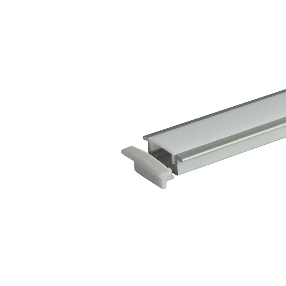 EL-CH-101 LED Slim Top Flange Aluminum Channel End Caps