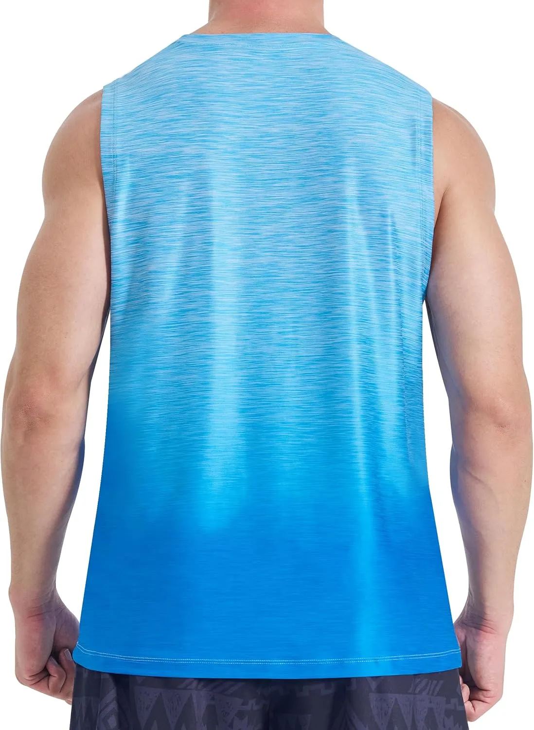 EZRUN Men's Tank Tops Quick Dry Workout Muscle Sleeveless Shirts Summer Gym Athletic Shirt for Swim Beach Running