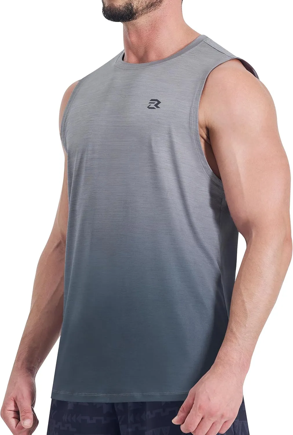 EZRUN Men's Tank Tops Quick Dry Workout Muscle Sleeveless Shirts Summer Gym Athletic Shirt for Swim Beach Running