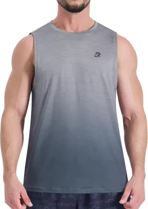 EZRUN Men's Tank Tops Quick Dry Workout Muscle Sleeveless Shirts Summer Gym Athletic Shirt for Swim Beach Running
