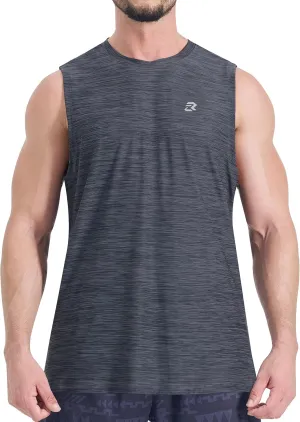 EZRUN Men's Tank Tops Quick Dry Workout Muscle Sleeveless Shirts Summer Gym Athletic Shirt for Swim Beach Running
