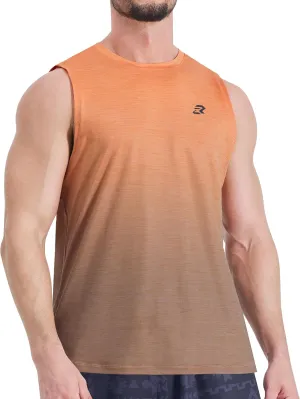 EZRUN Men's Tank Tops Quick Dry Workout Muscle Sleeveless Shirts Summer Gym Athletic Shirt for Swim Beach Running