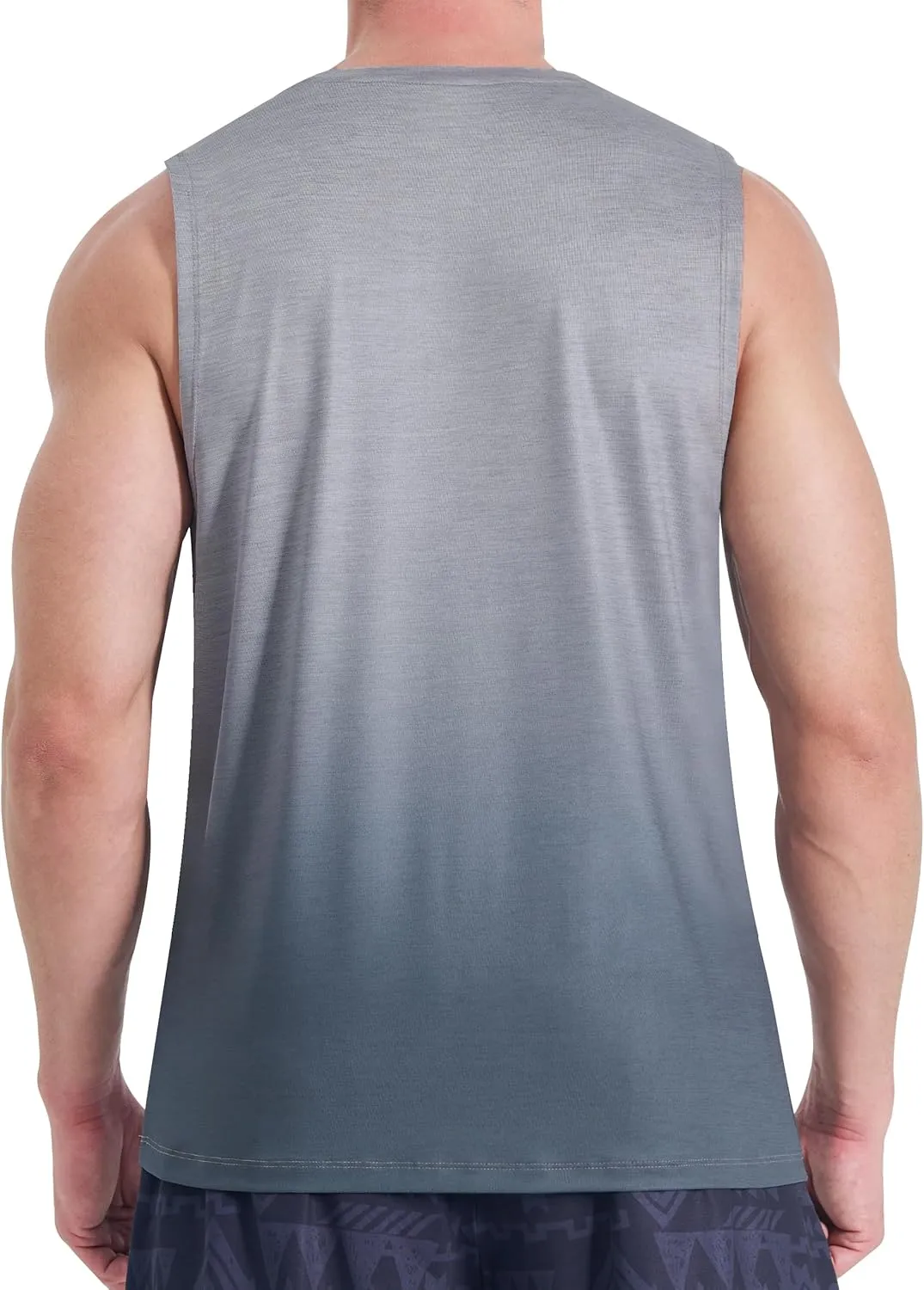 EZRUN Men's Tank Tops Quick Dry Workout Muscle Sleeveless Shirts Summer Gym Athletic Shirt for Swim Beach Running