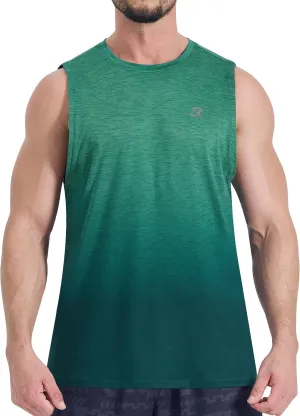EZRUN Men's Tank Tops Quick Dry Workout Muscle Sleeveless Shirts Summer Gym Athletic Shirt for Swim Beach Running