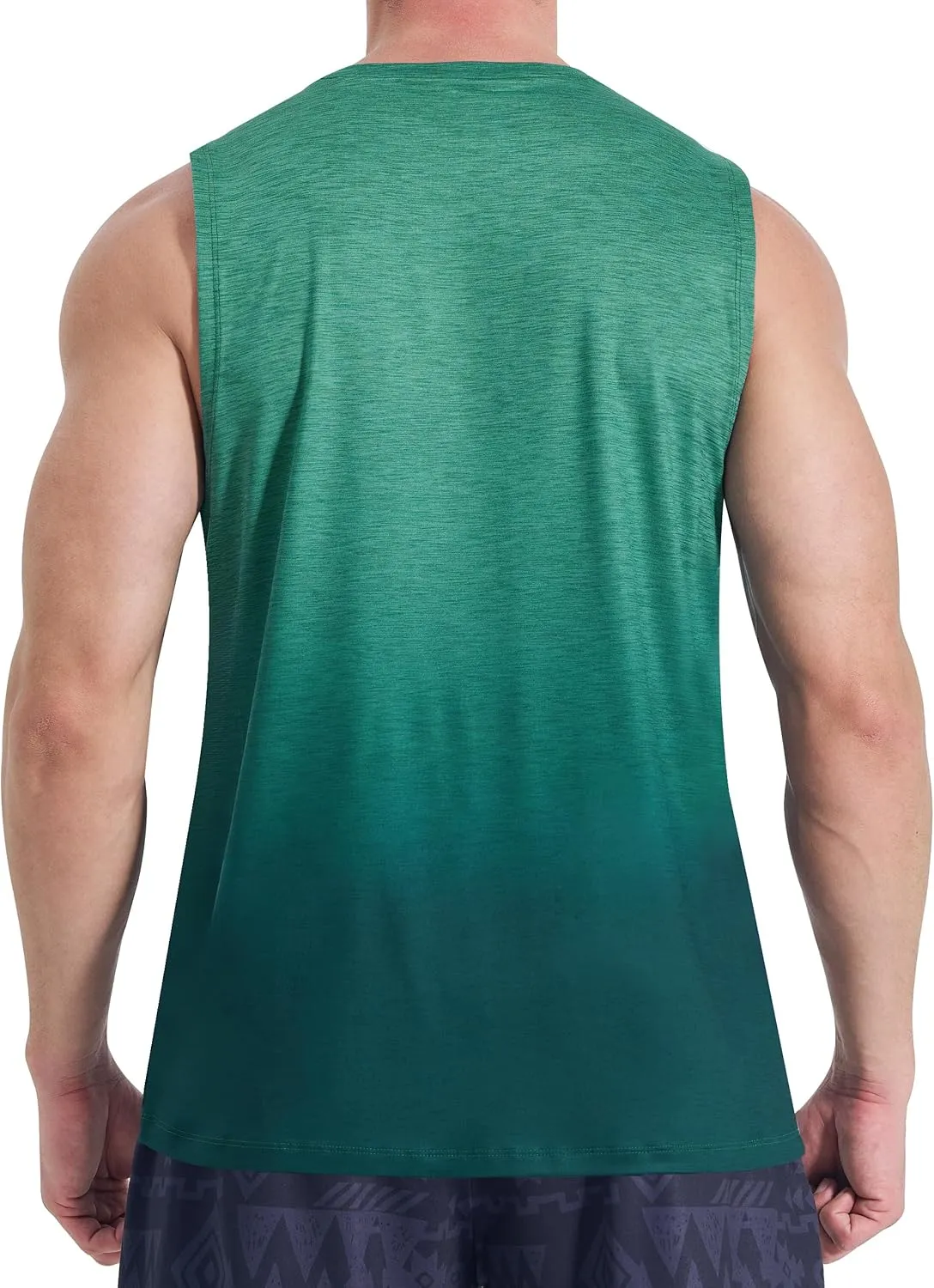 EZRUN Men's Tank Tops Quick Dry Workout Muscle Sleeveless Shirts Summer Gym Athletic Shirt for Swim Beach Running