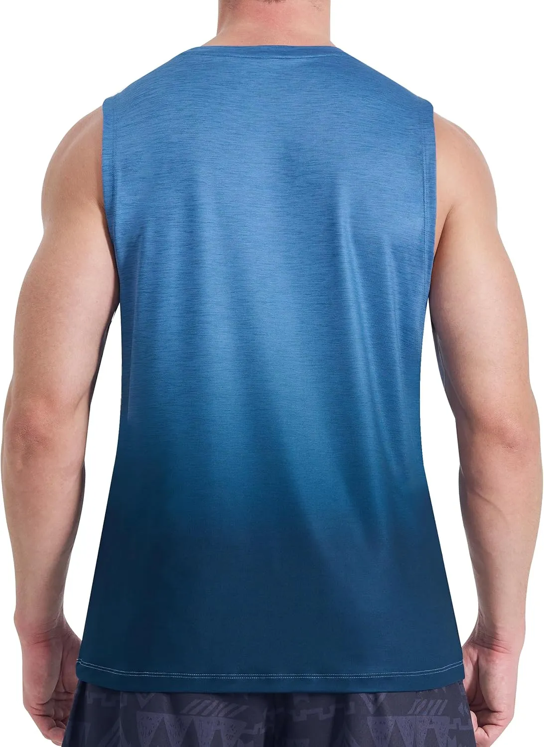 EZRUN Men's Tank Tops Quick Dry Workout Muscle Sleeveless Shirts Summer Gym Athletic Shirt for Swim Beach Running