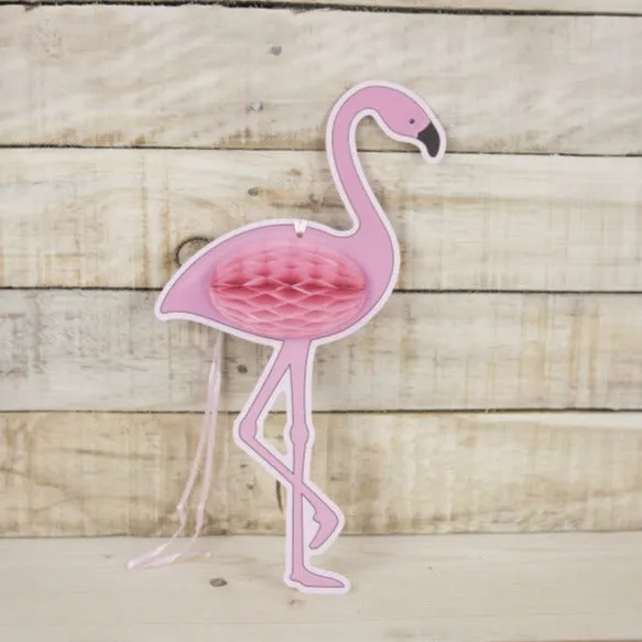 Flamingo Honeycomb Decoration
